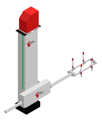 Bottom sprayer/top sprayer