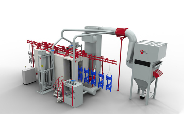 ACB Encapsulated Powder Coating Spray Booth