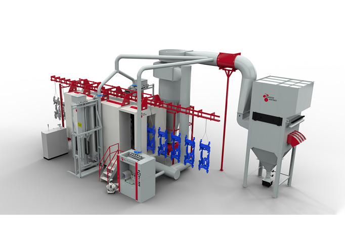 ACB Encapsulated Powder Coating Spray Booth