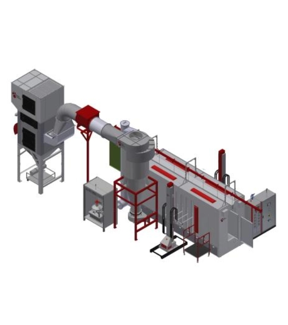 Fast Colour Change Powder Spray Booth