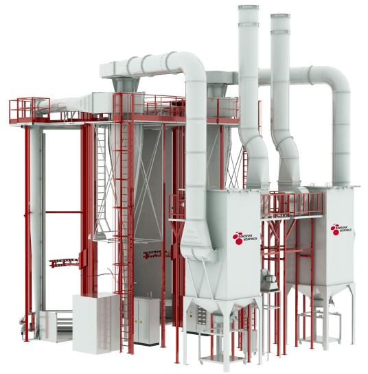ColorWing Fast Color Change Vertical Powdler Spray Booth and Powder Recovery System